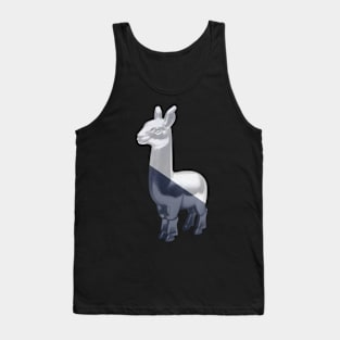 cool llama (Blue and White) Tank Top